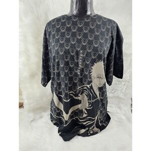 Super Rare Vintage 00s bleach T-shirt XL black bleach anime - New Never Worn